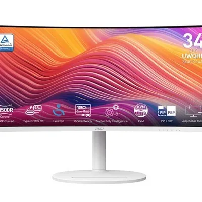 Msi monitor modern md342cqpw 34 cale/led/uwqhd/curve/120hz/blackk