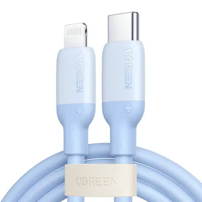 Kabel ładowania usb-c do lightning UGREEN, us387 pd 3a, 1m (niebieski)