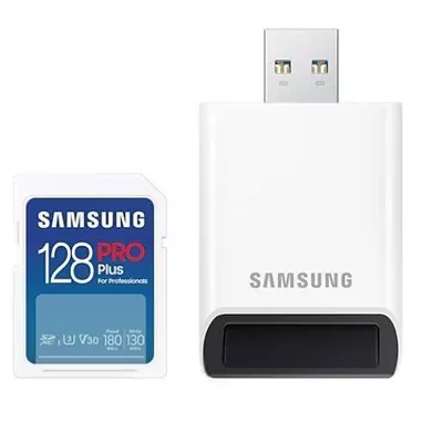 Samsung karta pamięci sd pro plus mb-sd128sb/ww 128gb + czytnik