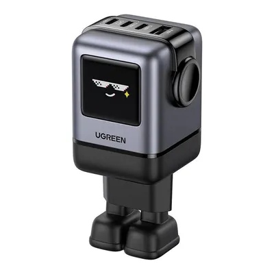Ładowarka sieciowa UGREEN nexode rg (robot gan), 3x usb-c + usb, 100w (czarna)
