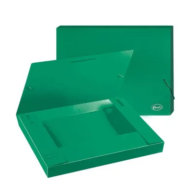 Teczka z gumką a4 FOROFIS 91166 zielona plastik 0.6mm 30mm