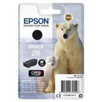 Tusz oryginalny EPSON t2601 c13t26014012 czarny 6,2 ml