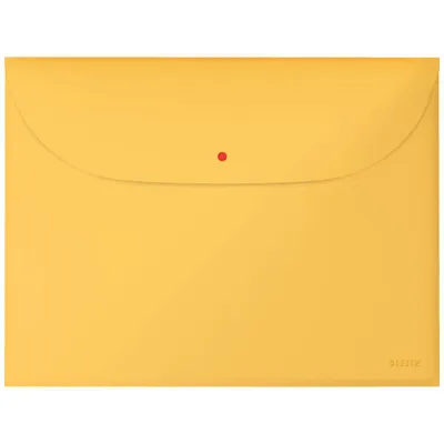 Teczka kopertowa a4 LEITZ cosy 47090019 ciepły żółty pp 2 przegródki 3szt