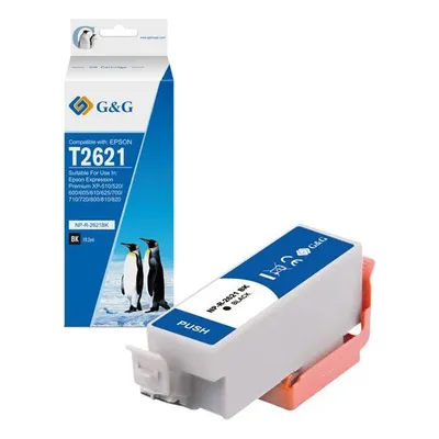 G&g kompatybilny ink / tusz z c13t26214012, black, np-r-2621bk, dla epson expression premium xp-800, xp-700, xp-600