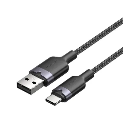 Kabel usb 2.0 a do usb-c 3a Vention ctnbh 2m (czarny)