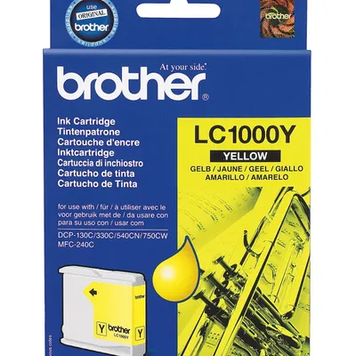 Tusz oryginalny BROTHER lc1000y yellow 400 stron