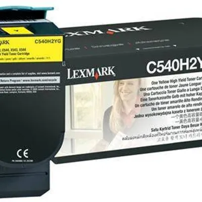Toner oryginalny LEXMARK c540h2yg yellow 2000 stron