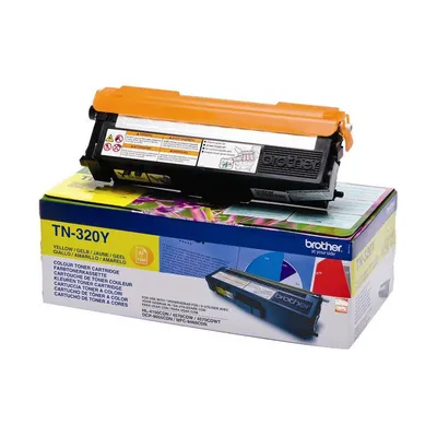 Toner oryginalny BROTHER tn320y yellow 1500 stron