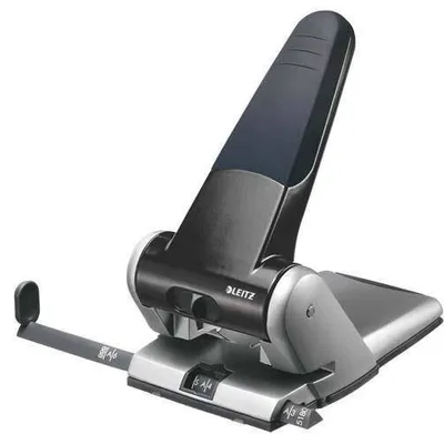 Dziurkacz z ogranicznikiem aluminiowy LEITZ 5180 51800095 czarny 65 kart