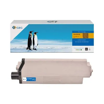 G&g kompatybilny toner z 44973536, black, 2200s, nt-coc301fbk, dla oki c301, c321, mc332, mc342, n