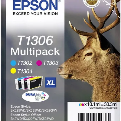Tusz oryginalny EPSON t1306 c13t13064012 cmy 3*10,1 ml