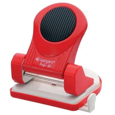Dziurkacz KANGARO perfo 30 czerwony 30 kart