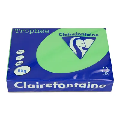 Papier ksero kolor a4 TROPHEE zieleń bilardowa 80g 500 ark