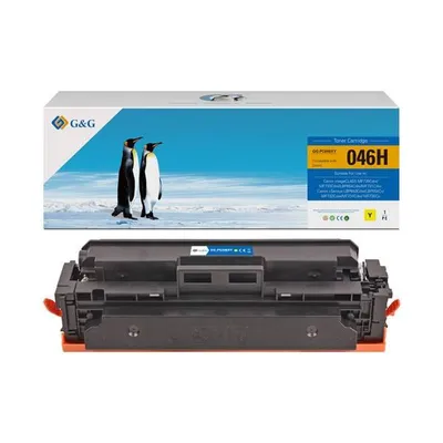 G&g kompatybilny toner z 046hy, yellow, 5000s, nt-pc046xy, high capacity, dla canon lbp654cx, 653cdw, mfp735cx, 634cdw, 632cdw, n