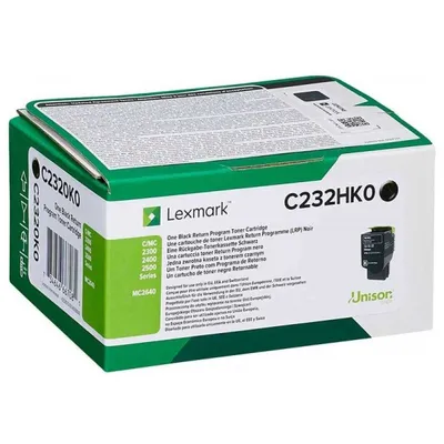 Toner oryginalny LEXMARK c232hk0 czarny 3000 stron