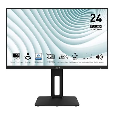 Msi monitor 23.8 cala pro mp242ap led/fhd/flat/100hz/czarny