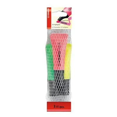 Zakreślacz STABILO neon 72/3-1 mix*3 neon 2-5mm 3szt