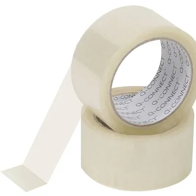 Taśma pakowa akrylowa 48mmx50yd Q-Connect transparentna 25mic