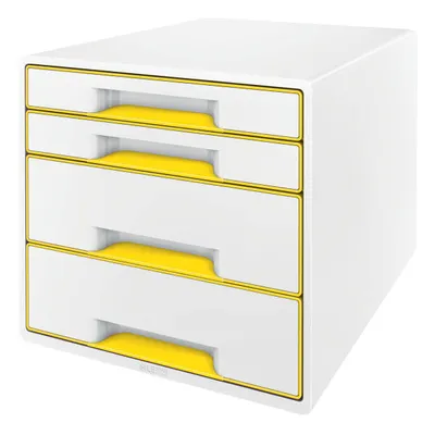Pojemnik z szufladami 287x363x270mm LEITZ wow cube 52132016 żółty 4 szuflady