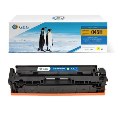 G&g kompatybilny toner z 045hy, yellow, 2200s, nt-pc045xy, dla canon mf634cdw, mf632cdw, lbp612cdw, lbp611cn, lbp613cdw, n
