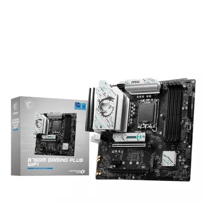 Msi płyta główna b760m gaming plus wifi s1700 4ddr5 dp/hdmi matx