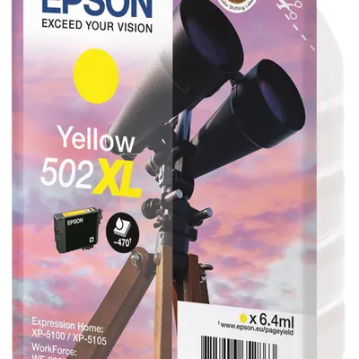 Tusz oryginalny EPSON 502xl c13t02w44010 yellow 470 stron