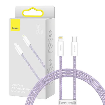 Kabel usb-c do lightning Baseus dynamic series, 20w, 1m (fioletowy)