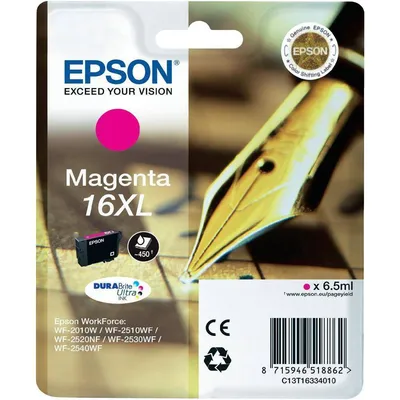 Tusz oryginalny EPSON t1633 c13t16334012 magenta 6,5 ml