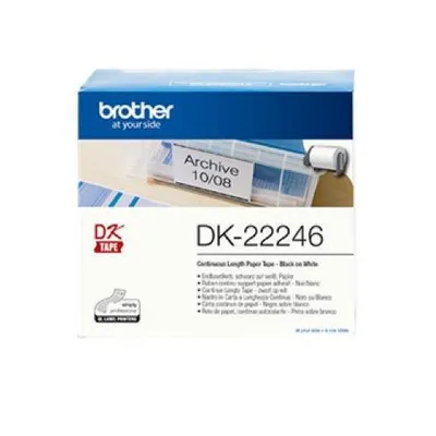Tasiemka oryginalna czarny/białe BROTHER dk22246 103mm x 30.48 m