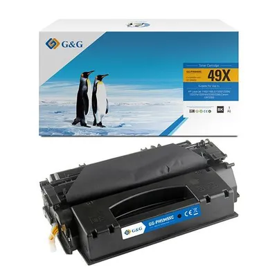 G&g kompatybilny toner z q5949x, black, 6000s, nt-ph5949xc, hp 49x, high capacity, dla hp laserjet 1320, 3390, 3392, n