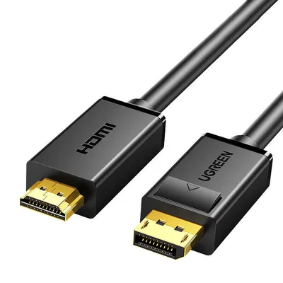Kabel displayport - hdmi UGREEN dp101 fullhd 1,5m (czarny)