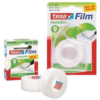 Taśma klejąca 19mmx33m TESA invisible 57312-00007-02 ts mleczna