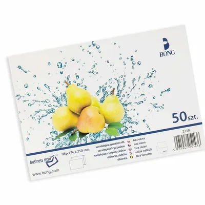 Koperta b5 hk BONG 2258-50 biała 50szt