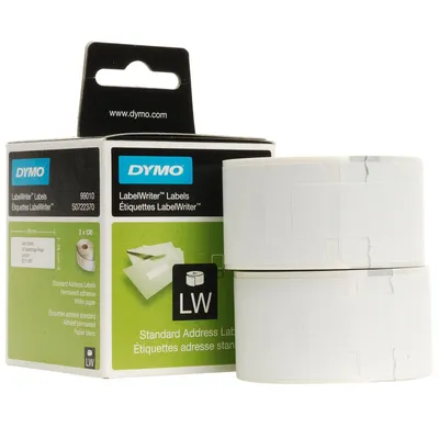 Tasiemka oryginalna kolor tła: białe DYMO s0722370/99010 28mm x 28 m adresowe