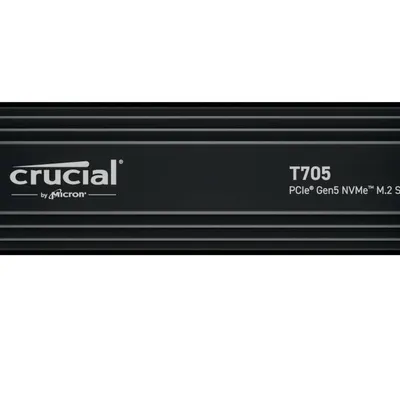 Crucial dysk ssd t705 4tb m.2 nvme 2280 pcie 5.0 14100/12600 radiator