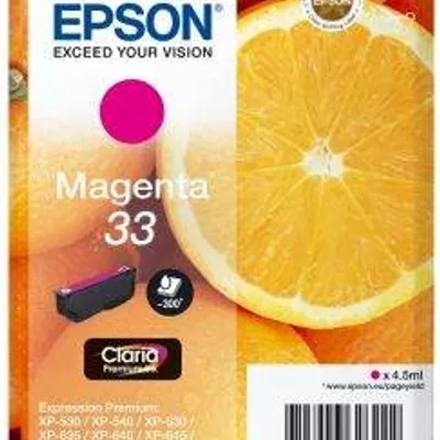 Tusz oryginalny EPSON t3343 c13t33434012 magenta 4,5 ml po terminie