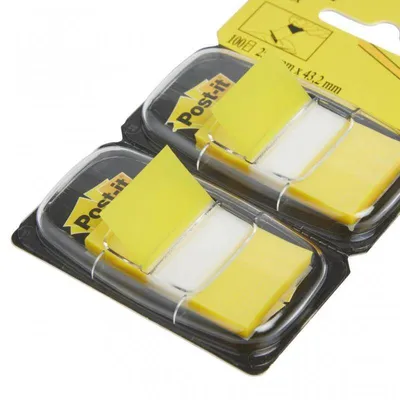 Zakładki indeksujące foliowe 25,4x43,2mm 3M post-it® 680-y2eu żółte 2*50szt