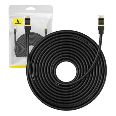 Kabel sieciowy kat. 8 Baseus ethernet rj45, 40gbps, 15m (czarny)