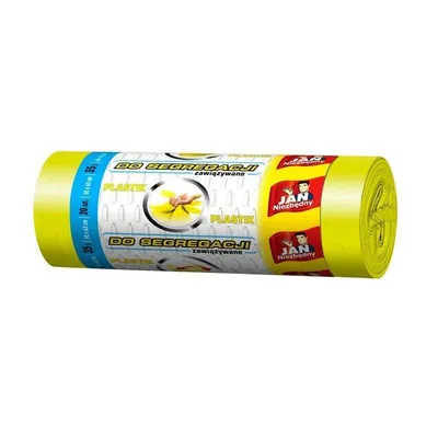 Worki ldpe do segregacji JAN NIEZBĘDNY 8571019501 żółte 35l 20 szt