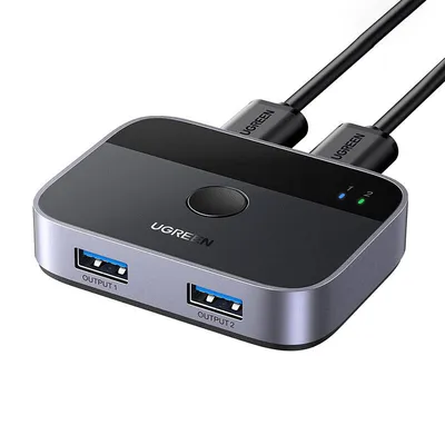 Przełącznik / switch usb 3.0 (2x2) UGREEN cm757, 5 gbps + 2x kabel usb 1.5m