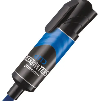 Marker przemysłowy Monami skill marker clip 160-2487 niebieski