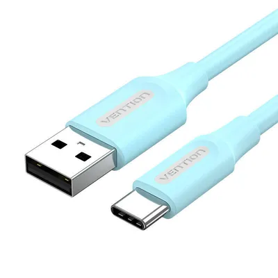 Kabel usb 2.0 a do usb-c Vention coksg 3a 1,5m jasnoniebieski