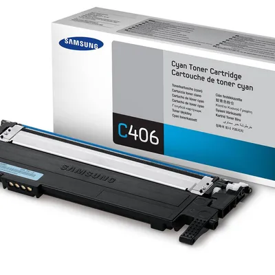 Toner oryginalny SAMSUNG clt-c406s/els=st984a cyan 1000 stron