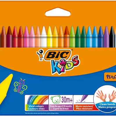 Kredki świecowe BIC kids plastidecor 8297721 mix*24
