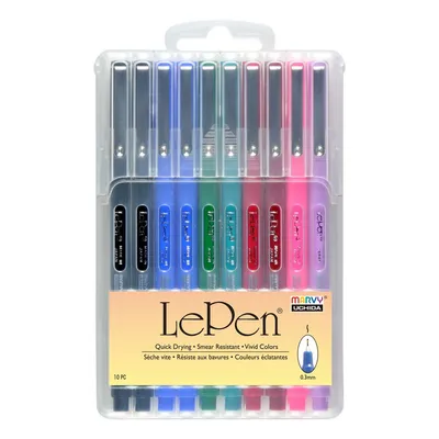 Cienkopis UCHIDA 4300-10a lepen basic mix*10 0.3mm 10szt