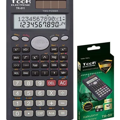 Kalkulator naukowy 12cyfr Toor Electronic tr-511 120-1420 zasilanie solarne + bateria 162x84x18mm