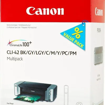 Tusz oryginalny CANON cli42bk/c/m/y/gy/lgy/pc/pm 6384b010 bk/c/m/y/gy/lgy/pc/pm 13 ml
