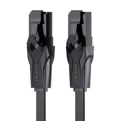 Płaski kabel sieciowy utp cat. 6 Vention ibabg rj45 ethernet 1000mbps 1,5m, czarny