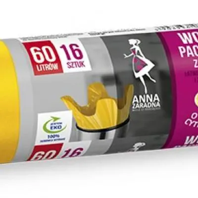 Worki z uszami o zapachu cytrusów ANNA ZARADNA żółte 60l 16szt