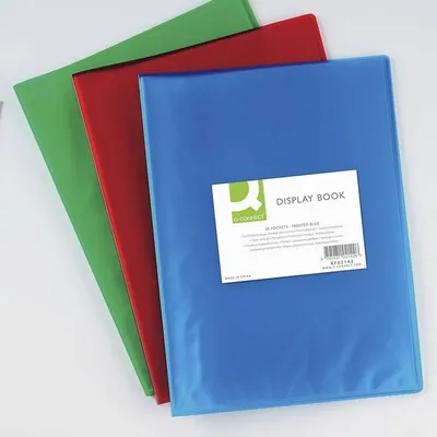 Album ofertowy a4 Q-Connect transparentny niebieski 20 koszulek